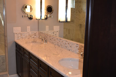 Inspiration for a modern bathroom remodel in Other