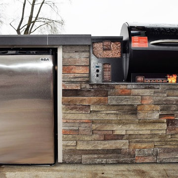 Outdoor Kitchen Smoker built-in