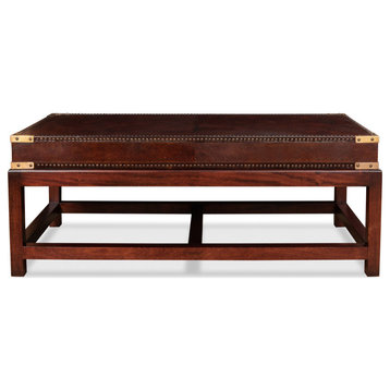 Winchester Rectangle Leather Coffee Table