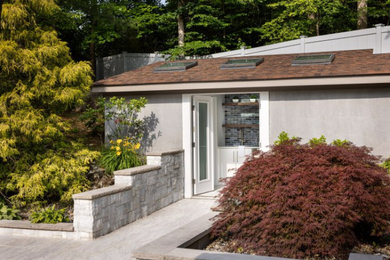 Inspiration for a contemporary exterior home remodel in New York