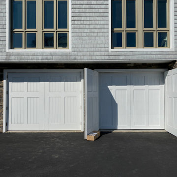 6 Custom Modern Carriage House Garage Doors Install for Condo