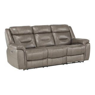 Claude Dual Power Headrest and Lumbar Support Reclining Sofa in