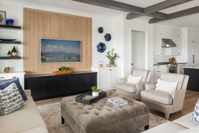 Design ideas for a contemporary living room in Orlando.