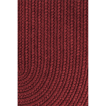 Solid Red Wine Wool 18 x 36 Slice