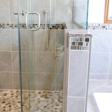 Modern luxury bathroom. Photo by Blue Door Communications