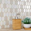 MTO0021 Hexagon Beige Gray White Natural Glazed Handmade Ceramic Mosaic Tile
