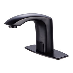 Naples Oil Rubbed Bronze Motion Sensor Faucet with Hot/Cold Mixer - Bathroom Sink Faucets