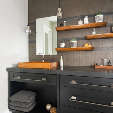 Madison Modern Bathroom with Floating Wood Vanity