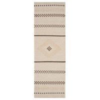 Safavieh Dhurries Collection DHU351 Rug, Natural, 2'6"x8'