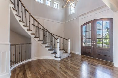Inspiration for a french country entryway remodel in Kansas City