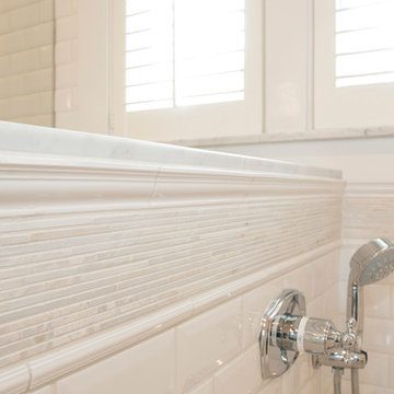Classic Elegance in White and Carrara Marble