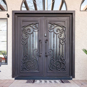 Custom French Exclusive Iron Entry Door