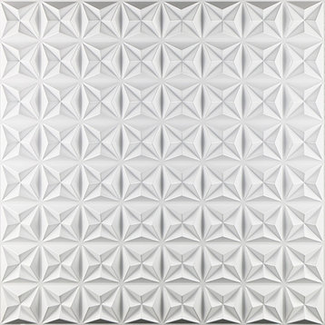 19 5/8"W x 19 5/8"H Coralie EnduraWall Decorative 3D Wall Panel, White
