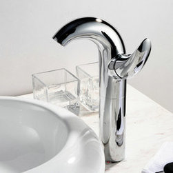 Contemporary Centerset Chrome Finish Bathroom Sink Faucet Tall T0548H - Bathroom Sink Faucets