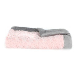 Light Pink Swirl & Gray Lush Blanket - Products