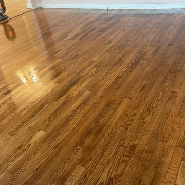AFTER - Hardwood Refinishing - Stain Color: Cherry