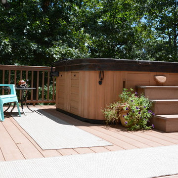 Deck with Hot Tub
