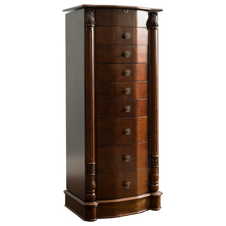 Florence Jewelry Armoire, Walnut
