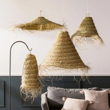 Moroccan Straw Lamps