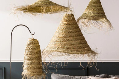 Moroccan Straw Lamps