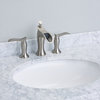 Eviva Swan Luxury Water-Fall Widespread Three-Hole Sink Faucet, Br.Nickel