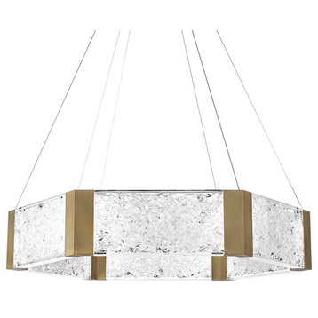 Modern Forms Forever Chandelier in Aged Brass