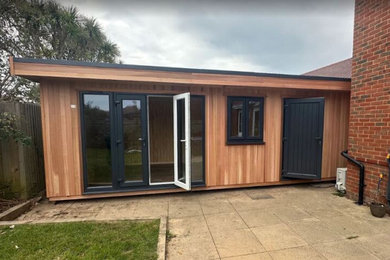Design ideas for a large contemporary detached office/studio/workshop in Dorset.