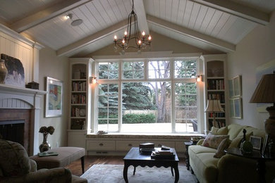 Elegant family room photo in Los Angeles
