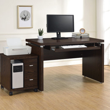 Russell Computer Desk (Medium Oak)