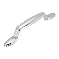 Cosmas - Cabinet Pull, 3" Hole Centers, Polished Chrome, Set of 10 - Cabinet And Drawer Handle Pulls
