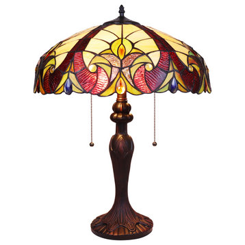 CHLOE Lighting CH38632AV18-TL2 ADIA Victorian 2 Light Table Lamp 18`` Wide
