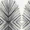 Tulum Ink Geometric Black and Gray Rod Pocket 24" Tailored Tier Curtain Panels