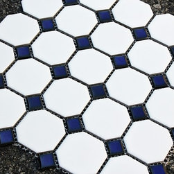 Octagon with Cobalt Blue Dots - Products