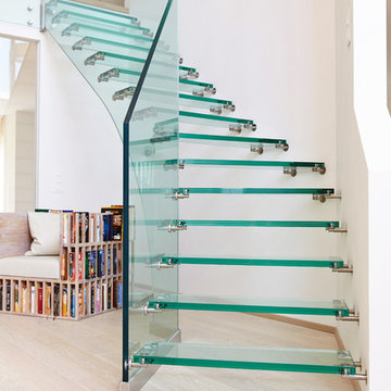 Treppen ganz aus Glas, Foyer Treppen
