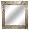 Farmhouse Style Vanity Mirror, Weathered Oak, 24"w X 30"h