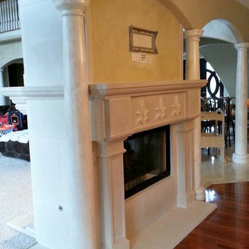 Custom Cast Stone Overmantel Project