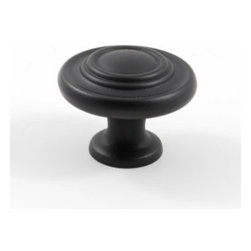 Black Cabinet Knob &ndash; Classic - Brackets