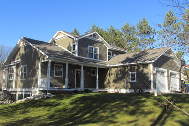 Inspiration for a craftsman exterior home remodel in Other