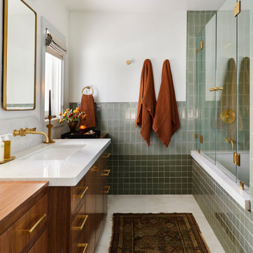 Contemporary Craftsman Primary Bath