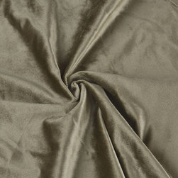 Hotham Gray and Black Plain Ready Made Velvet Curtains and Fabrics Pastel Gray C - Upholstery Fabric