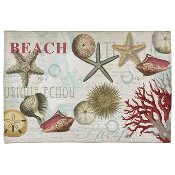 Dream Beach Shells 5'x7' Chenille Rug