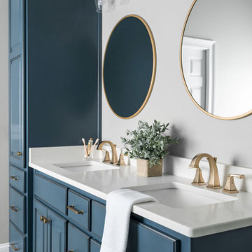 Watkinsville Master Bath Blue remodel