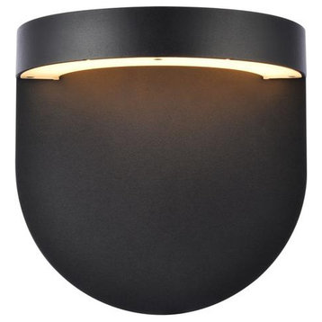 Living District LDOD4031BK Raine Integrated LED wall sconce in black