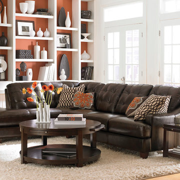 Mercer Left Chaise Sectional by Bassett Furniture