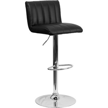 Flash Furniture Contemporary Barstool, Black, CH-112010-BK-GG