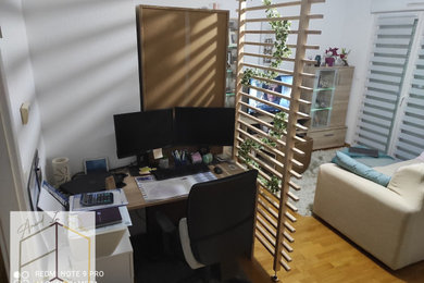 Diseño de despacho nórdico pequeño
