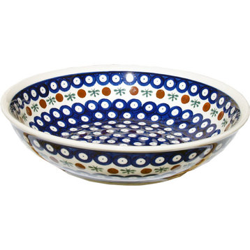 Polish Pottery Bowl 10", Pattern Number: 41