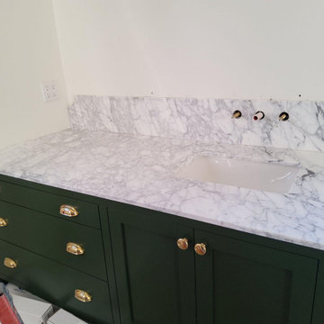 "Statuario" Honed Marble
