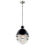 Kichler Lighting - Tollis One Light Outdoor Pendant, Black - Stylish and bold. Make an illuminating statement with this fixture. An ideal lighting fixture for your home.