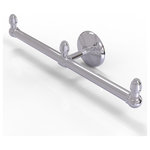 Allied Brass - Monte Carlo 2 Arm Guest Towel Holder, Polished Chrome - This elegant wall mount towel holder adds style and convenience to any bathroom decor. The towel holder features two arms to keep a pair of hand towels easily accessible in reach of the sink. Ideally sized for hand towels and washcloths, the towel holder attaches securely to any wall and complements any bathroom decor ranging from modern to traditional, and all styles in between. Made from high quality solid brass materials and provided with a lifetime designer finish, this beautiful towel holder is extremely attractive yet highly functional. The guest towel holder comes with the 12 inch bar, a wall bracket with finial, two matching end finials, plus the hardware necessary to install the holder.